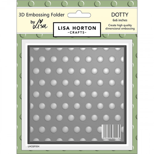 Dotty Embossing Folder by lisa horton crafts LHCEF004